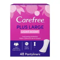 Carefree Plus Large Pantyliners - Light Scent 48pcs