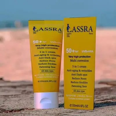 LASSRA Sunscreen 50+ SPF For dry, normal to oily and sensitive Skin - 130ml