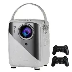 TUTT T12 Pro 4K Gaming Projector Home Theatre WiFi & Bluetooth, 600ANSI Native Auto Focus Smart Projector – White