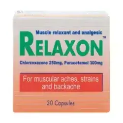 Relaxon Chlorzoxazone 250 mg, Paracetamol 300 mg - 30 Capsules