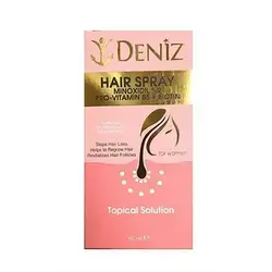 Deniz Minoxidil Spray B5+ Biotin Women