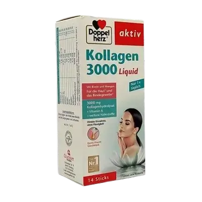 Kollagen 3000 Liquid 14 Sticks _ Doppel Herz