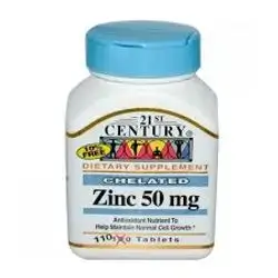 21st century zinc 50mg chelated 110 tablet