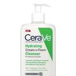 Cerave Hydrating Cream To Foam Cleanser For Normal To Dry Skin 355 Ml