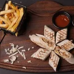 Chicken With Cheese Saj