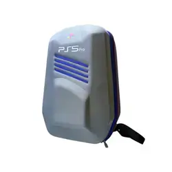 hard-shell travel bag designed specifically to carry a Sony PlayStation 5 Pro console and its accessories.