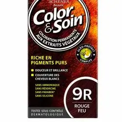 Color & Soin Permanent Hair Dye - 9R Fire Red