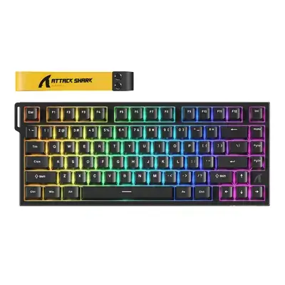 ATTACK SHARK R82 HE Wired Rapid Trigger Magnetic Switch Gaming Keyboard – Black
