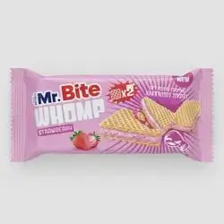 Mr. Bite Whomp Cocoa Wafers With Strawberry Cream Flavour 44g