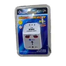 Hi Max Travel Adaptor 13a 1usb 155