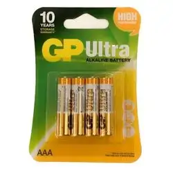 Gp Lr03 Ultra Alkalıne Battery 4 Pcs