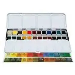 Milan Metal Pencil Case 24 Watercolour Colours
