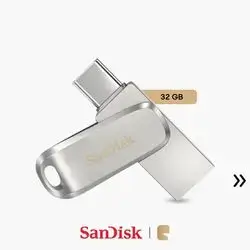 SanDisk Ultra Dual Drive Luxe USB 3.2 Gen 1 Flash Drive - 32GB