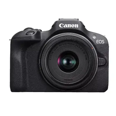 Canon EOS R100 Mirrorless Camera RF-S18-45mm F4.5-6.3 | STM Lens Kit