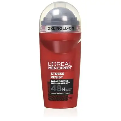 L'Oréal Paris Men Expert 96H Stress Resist Anti-Perspirant Roll On Deodorant for Men, 50ml
