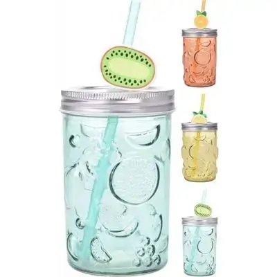 Drınkıng Glass Wıth Straw 500M