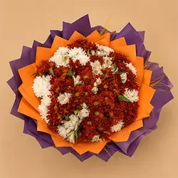 Chrysanthemum and Alstroemeria Bouquet