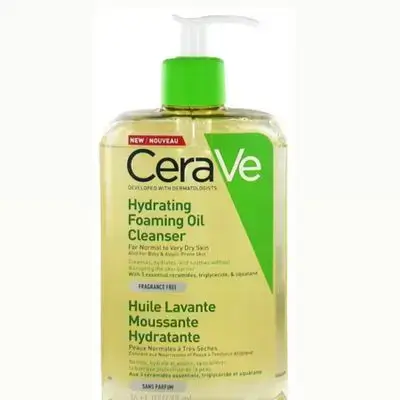 Cerave Hydrating Foaming Oil Cleanser for normal to dry skin