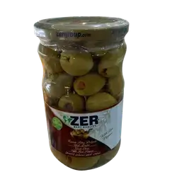 Green olive oil glass 660 grams