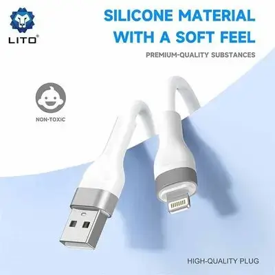 Lito LD02CC 60W Liquid Silicone USB-C to USB-C Fast Charging Cable