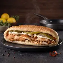 Chicken Sandwich with French Samun