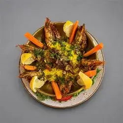 Grilled Jumbo Shrimp with Rice (Beirut-style)