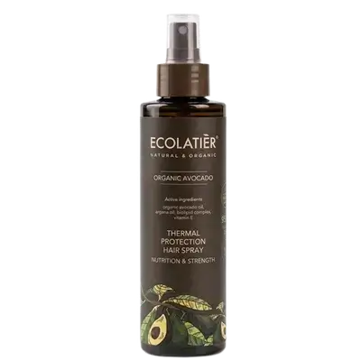 Thermal Protection Hair Spray Nutrition & Strength Organic Avocado 200ml _ ECOLATIER
