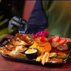 Chicken Steak with Wood