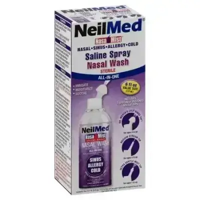 NeliMed Nasal Mist Saline Spray Nasal Wash Sterile