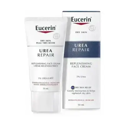 Eucerin Urea Repair Replenishing Face Cream 5% Urea 48h dry skin relief 50ml