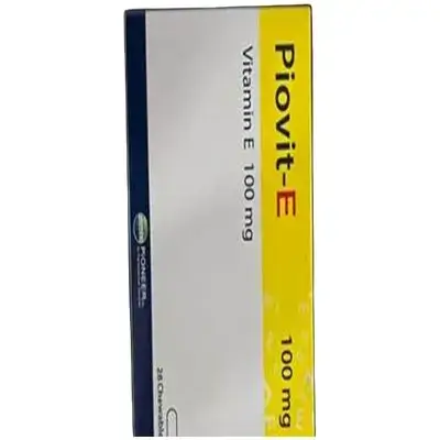 Piovit-E Vitamin E 100Mg 28 Chewable Tablets Pioneer