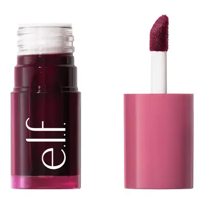 e.l.f. Sheer For It Blush Tint, Buildable Stain For Lips + Cheeks, Plums Up,
