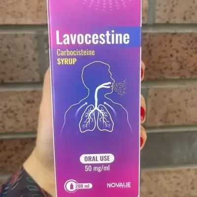 Lavocestine (cabocisteine)syrup oral use 50mg/ml (Novalie)200ml