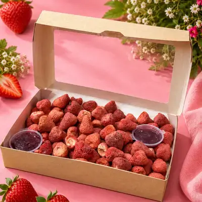 Crispy Strawberry Box - Middle