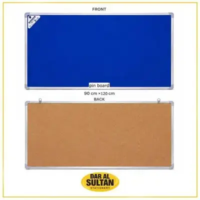 Double-sided pin board 120 x 90 cm