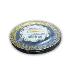 7.5 inch black HFP round dish, 10 pieces