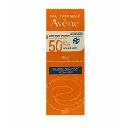 Avene Sunscreen Fluid for Normal to Combination Sensitive Skin - 50 ml 3 SECOND ABSORPTION