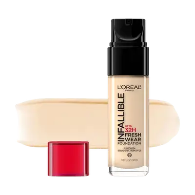 INFALLIBLE Up To 32H Fresh Wear Foundation + Vitamin C SPF25 411 BEIGE IVORY 30ml _ L'OREAL PARIS