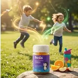 Hola Kids Super Omega - 60 Pectin Gummies.