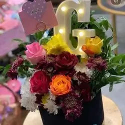 Box Flower With Litter