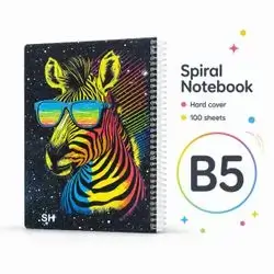 Hardcover Spiral Notebook – B5 | 100 Sheets