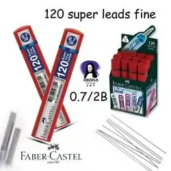 120 super fine leads pencil 0.7mm 2B
