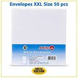 Envelopes white, XXL SIZE ,14.5X17.5,50pcs