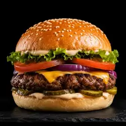 Meat Burger With Cheese