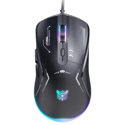ONIKUMA CW917 Wired Gaming Mouse USB Connection RGB Light 6 Programmable Buttons Black