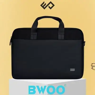 BWOO Polyester Laptop 15.6 Bag - Black