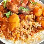 Potato And Beef Rice Bowl