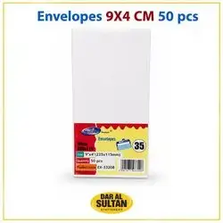 Envelopes white ,9x4 size ,50pcs