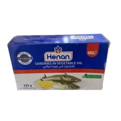 Henan Fish Sardines Vegetable Oil 125g Packet