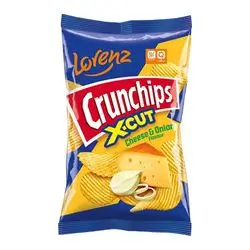 Lorenz Crunchips X-Cut Cheese And Onion 85 Gm